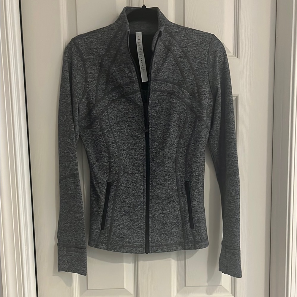 Never worn Lululemon Align Gray Jacket with Mock Neck